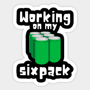 Working On My Sixpack Sticker